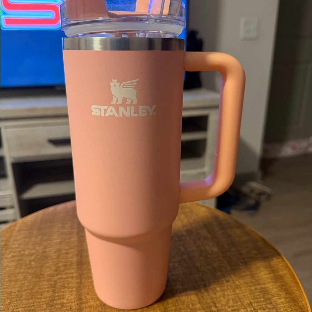 Stanley Pink Insulated Travel Mug with Handle